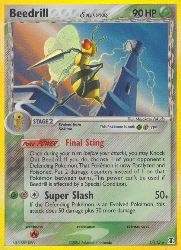 EX Delta Species Holo Beedrill #1/113